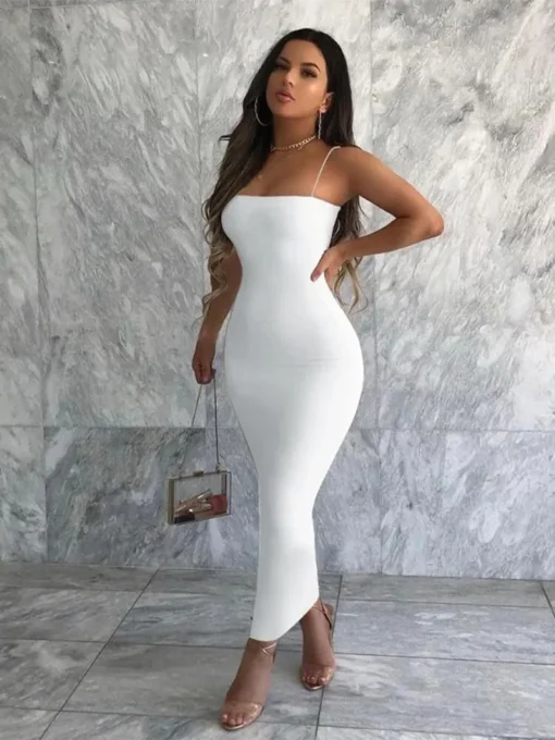 Black prom dresses, sexy bodycon long evening club dress - Image 3