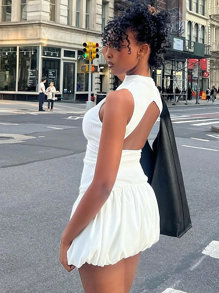 Y2K Summer Elegant Sleeveless Backless Black Prom Dress - Image 6
