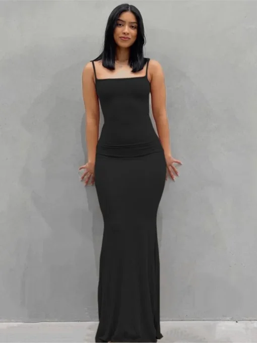 Sexy Spaghetti Strap Long Dress For Women Party Wedding Evening - Image 6