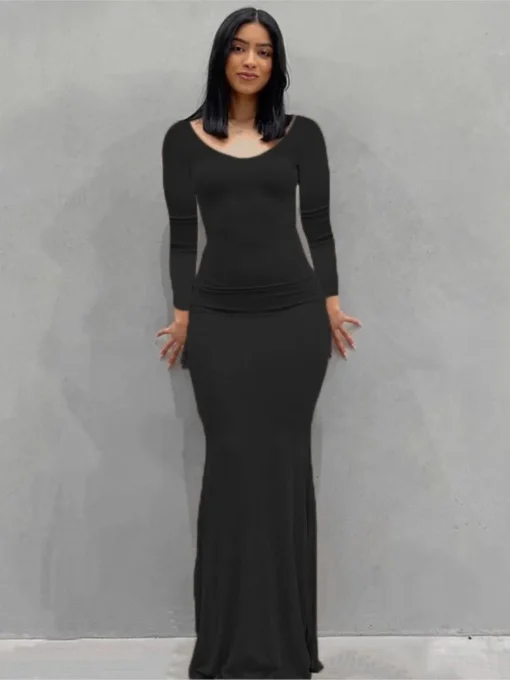 Sexy Spaghetti Strap Long Dress For Women Party Wedding Evening - Image 5